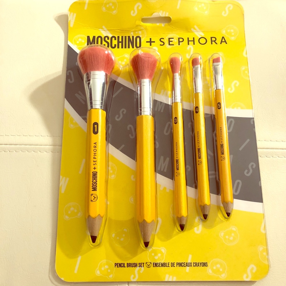 Moschino+Sephora pencil brush set🐻
